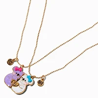 Best Friends Glitter Hugging Koalas Pendant Necklaces - 2 Pack