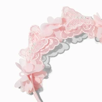 Claire's Club Special Occasion Pink Butterfly & Floral Headband