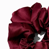 Giant Silky Maroon Hair Scrunchie