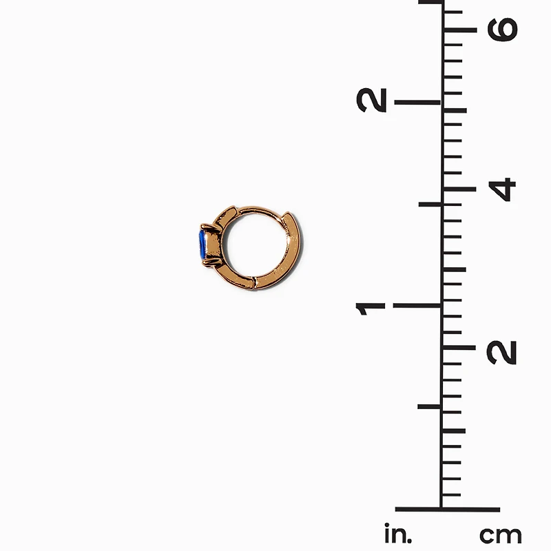 Gold-tone Cubic Zirconia Earring Stackables Set