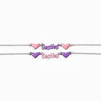 Best Friends Pink & Purple Besties Chain Bracelets - 2 Pack