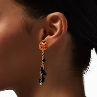 Halloween Icon Charm Linear Drop Earrings