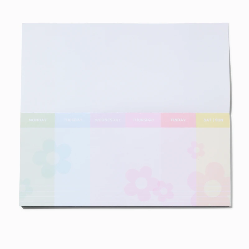 Pastel Daisy Tear-Off Weekly Planner