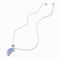 Best Friends Starry Split Heart Pendant Necklaces - 3 Pack