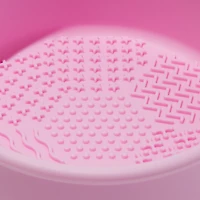 Pink Makeup Brush Cleaner Bowl Set