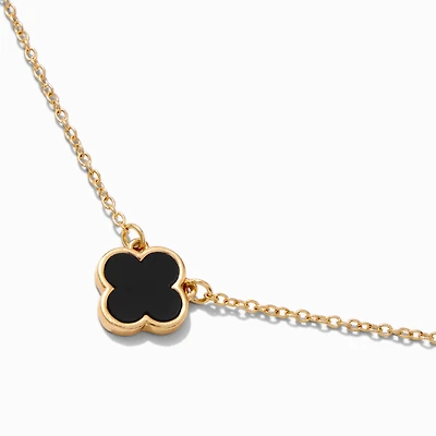 Clover Gold-tone Pendant Necklace