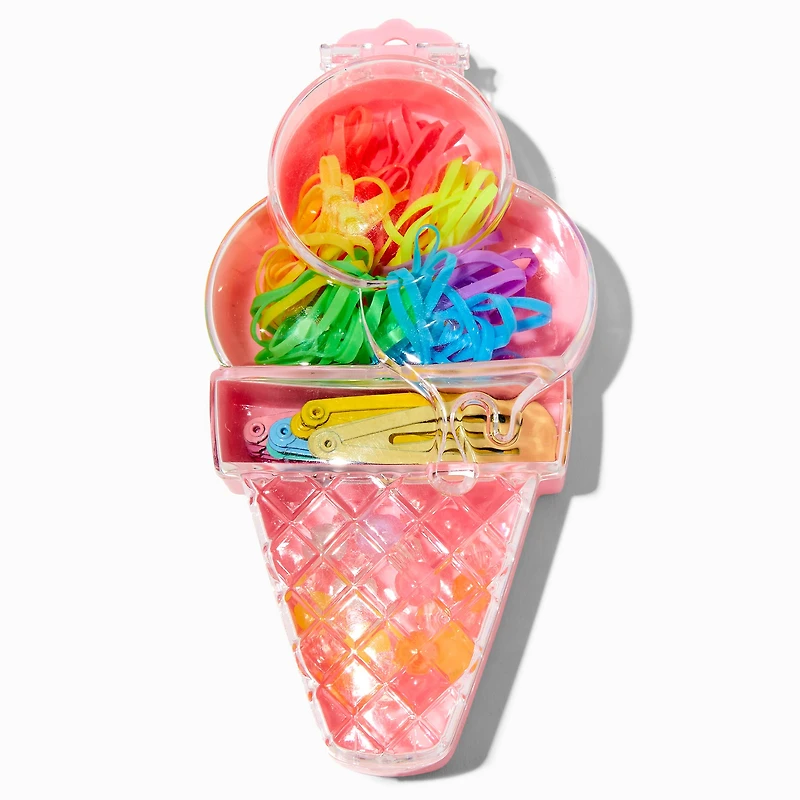 Claire's Club Ice Cream Hair Tie Set