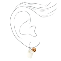 Milk & Cookies 1" Drop Earrings