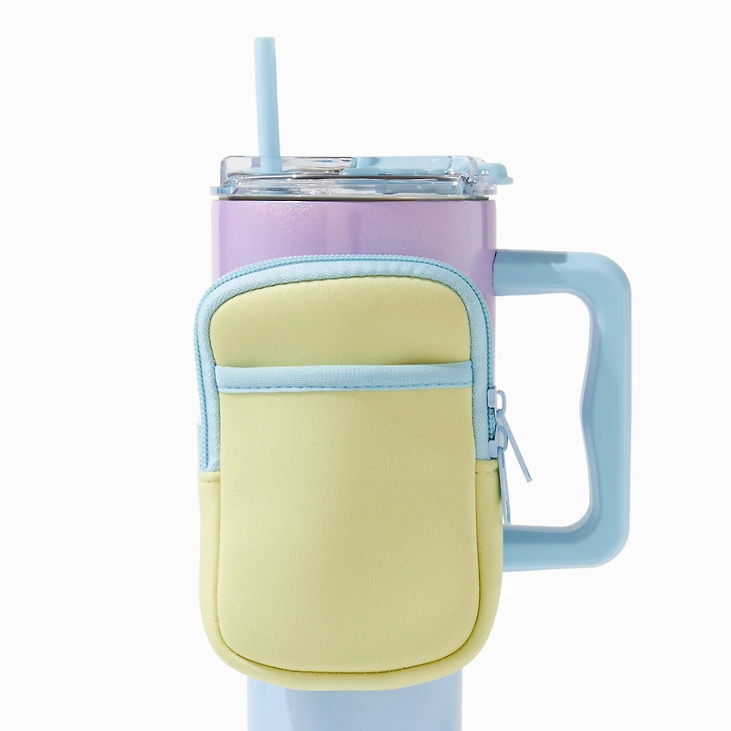 Pastel Yellow Water Bottle Pouch