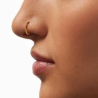 18G 18kt Gold Plated Titanium Mixed Nose Hoops - 3 Pack