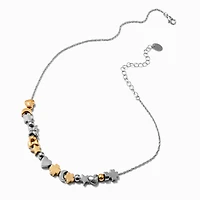 Mixed Metal Charm Necklace