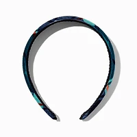 Blue Plaid Headband