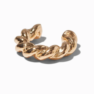 Gold-tone Twisted Stackable Ear Cuff 