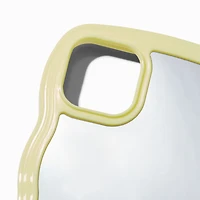 Yellow Trim Wavy Mirror Phone Case - Fits iPhone® 15 Plus