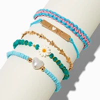 T H E M E x Claire's ''Love'' Beaded Bracelet Set - 5 Pack