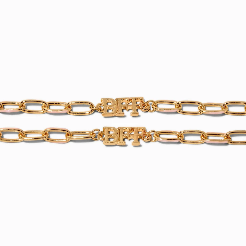 Best Friends Gold-tone Chain Bracelets - 2 Pack