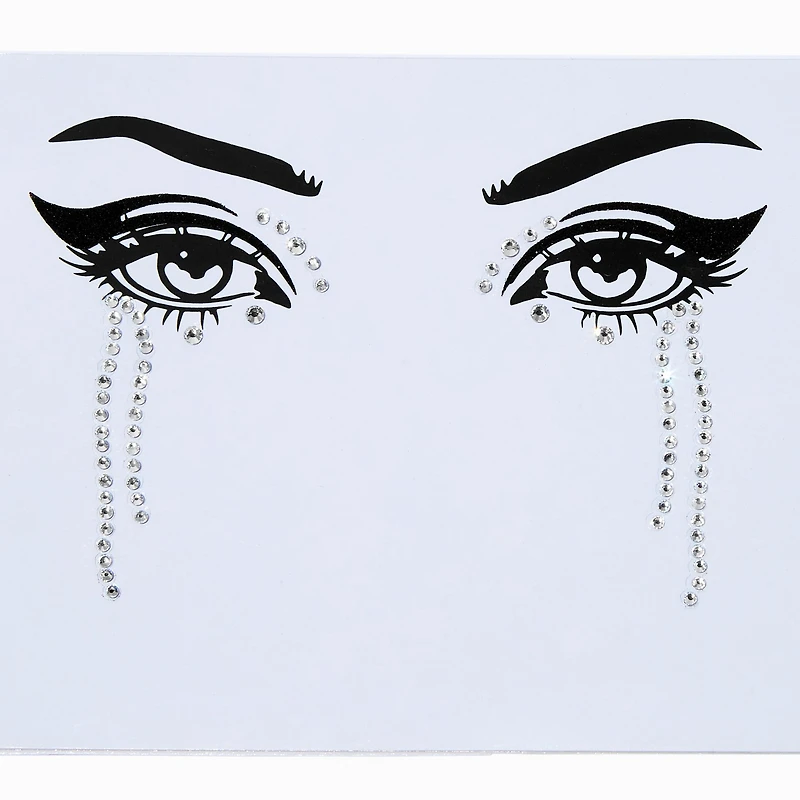 Silver Teardrop Eye Gems