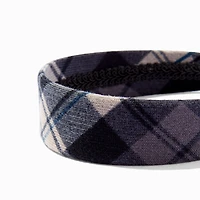 Black Plaid Headband