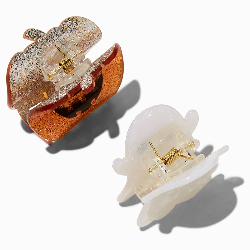Ghost & Jack-o-Lantern Hair Claws - 2 Pack