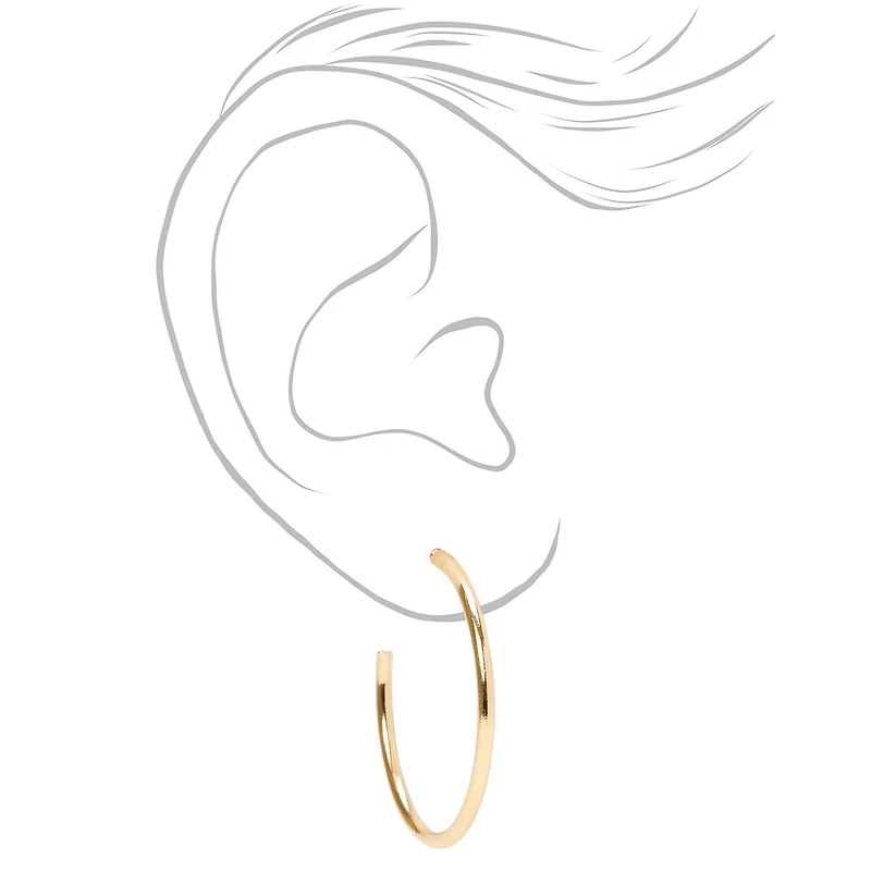 Gold Graduated Mixed Earrings - 20 Pack