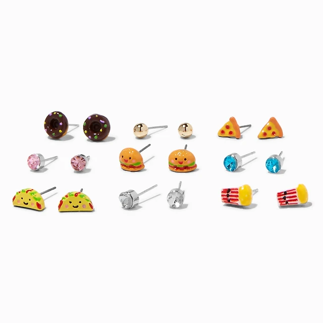 Claire's Junk Food Stud Earrings Pack Erin Mills Town Centre