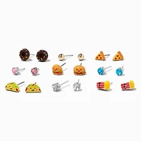 Junk Food Stud Earrings - 9 Pack