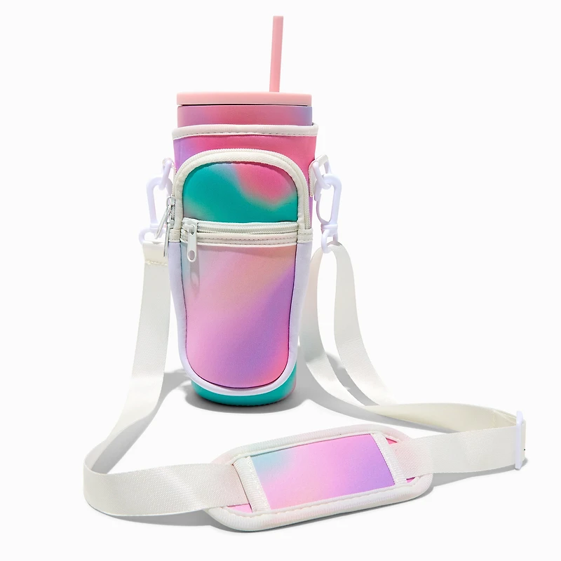 Tie Dye Crossbody Water Bottle Holder