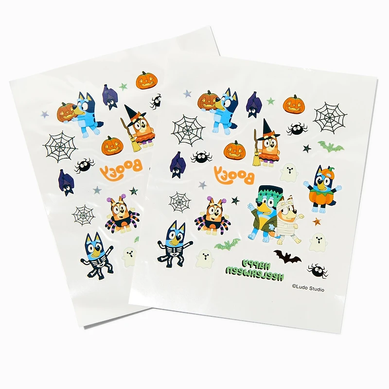 Bluey Halloween Temporary Tattoos - 60 Pack