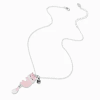 Best Friends Glitter Pink Fox Pendant Necklaces - 2 Pack