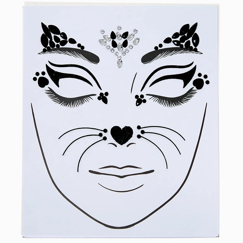 Black Cat Halloween Eye Gems