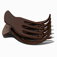 Extra Large Finger Hair Claw - Brown