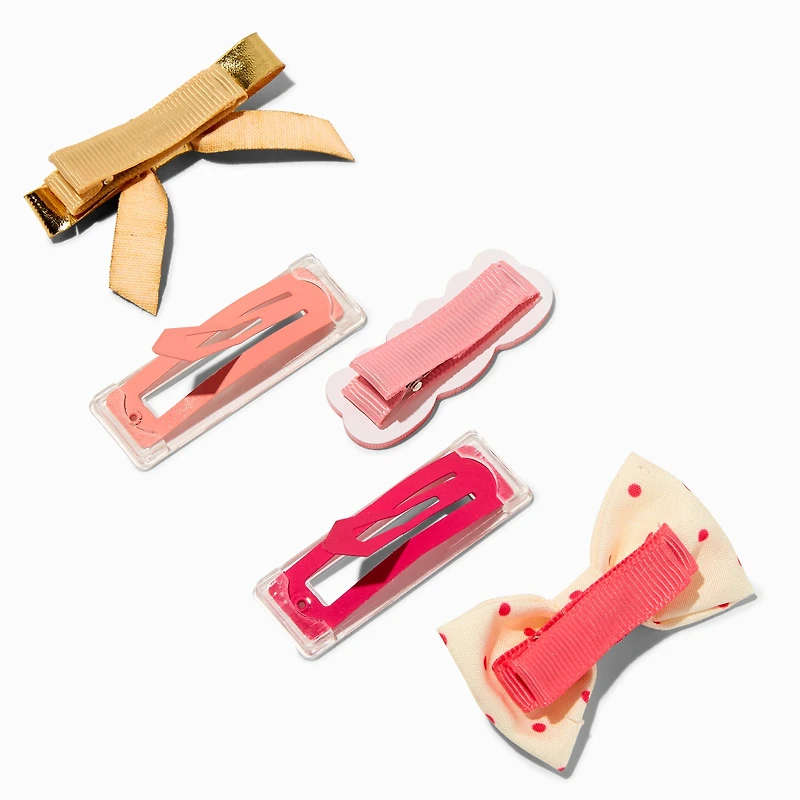 Claire's Club Bow Mixed Hair Clips