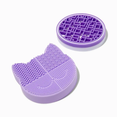 Purple Cat Makeup Brush Cleaner Set