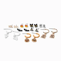 Halloween Mixed Stud & Drop Earrings - 9 Pack