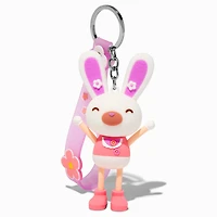 Bunny Stretchy Limbs Wristlet Keychain