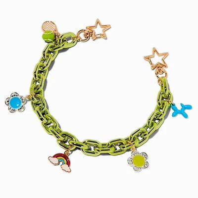 Green Chainlink Bag Charm
