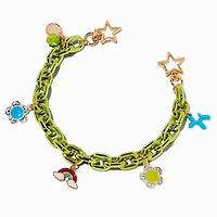 Green Chainlink Bag Charm
