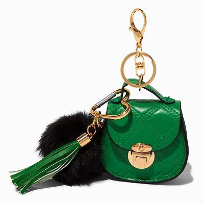 Green Mini Purse Keychain