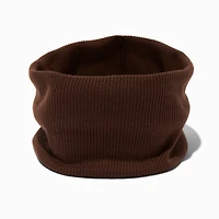 Brown Jersey Flat Headwrap