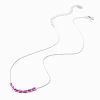 Purple Anodized Slide Bead Chain Necklace