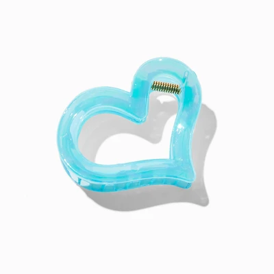 Blue Heart Hair Claw