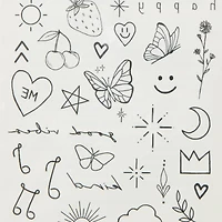 INKED2 Happiest Pack Temporary Tattoos