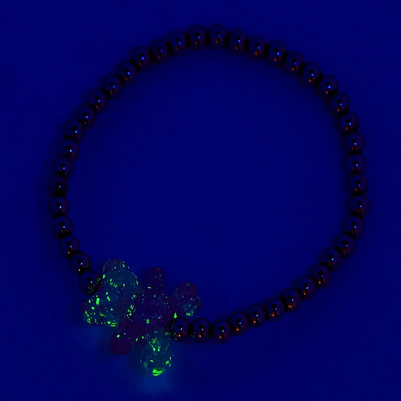 T H E M E x Claire's Rainbow Glow in the Dark Bracelet Set - 5 Pack