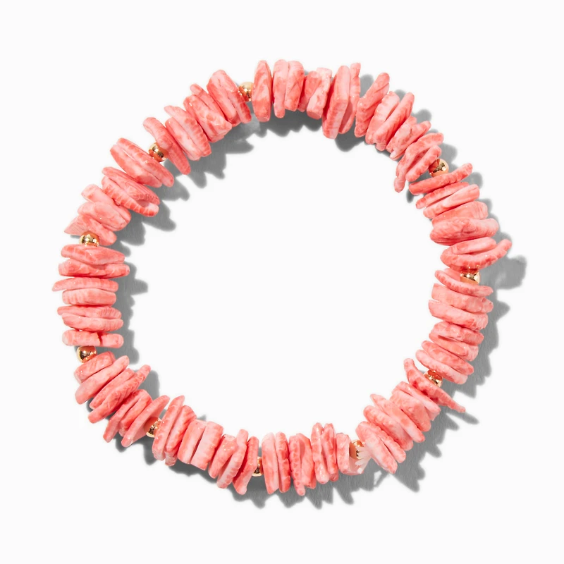 Stacked Shell Stretch Bracelet