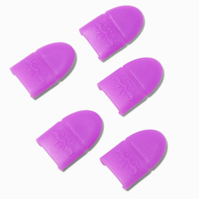 Purple Nail Polish Soak-Off Caps - 5 Pack