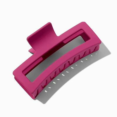 Raspberry Extra Large Rectangular Hair Claw