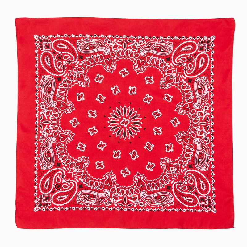 Red Paisley Bandana Headwrap