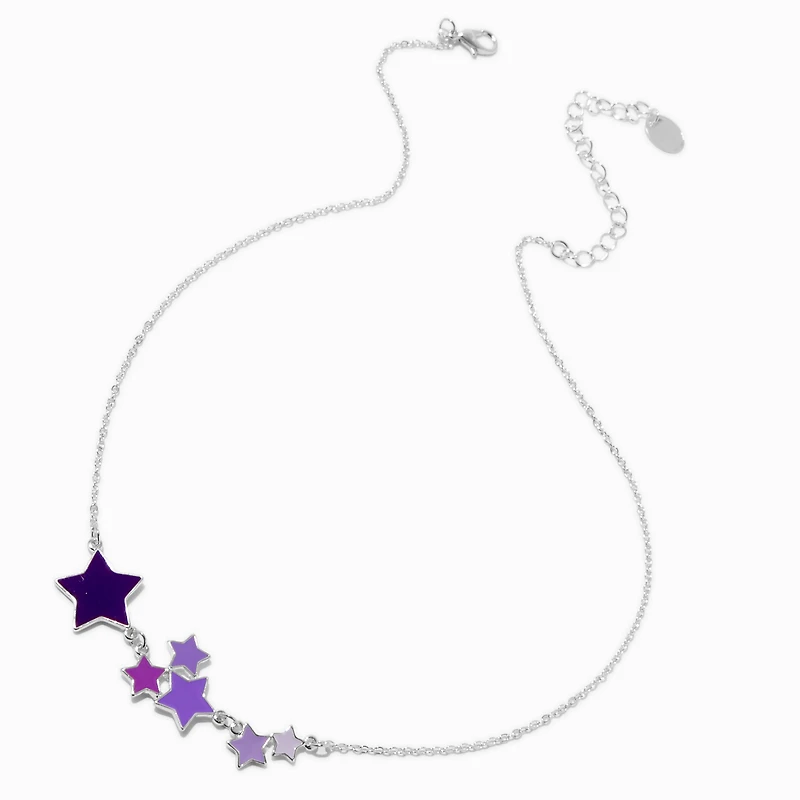 Purple Ombré Star Pendant Necklace