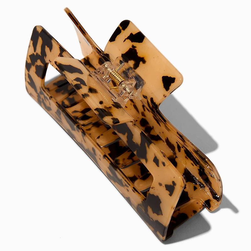 Blonde Tortoiseshell Rectangular Hair Claw