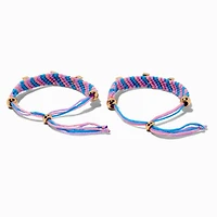 Best Friends Woven Adjustable Bracelets - 2 Pack